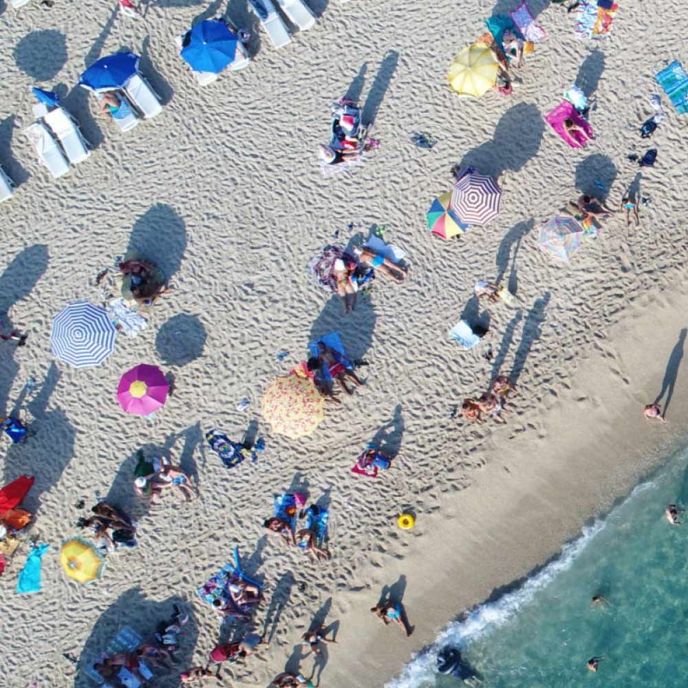 Aerial View of Alanya Beach - Jasmin Merdan Enlarged