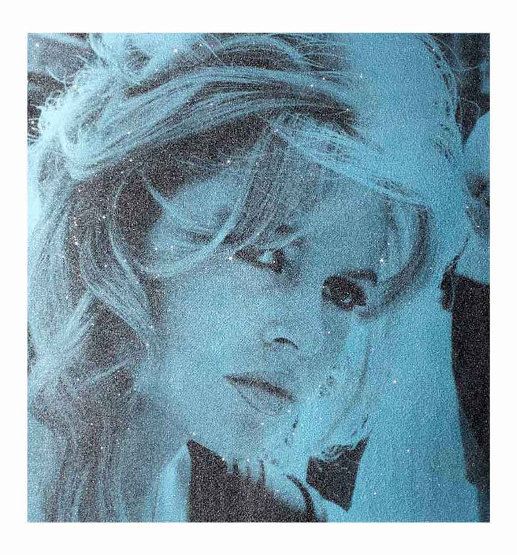 Brigitte Bardot - Powder Blue Diamond Dust Enlarged