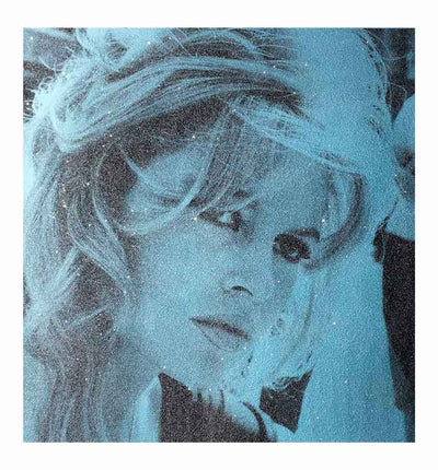 Brigitte Bardot - Powder Blue Diamond Dust Art Print by David Studwell - Art Republic