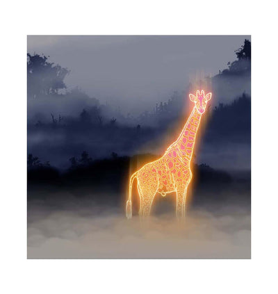Giraffe Art Print by Tom Lewis - Art Republic