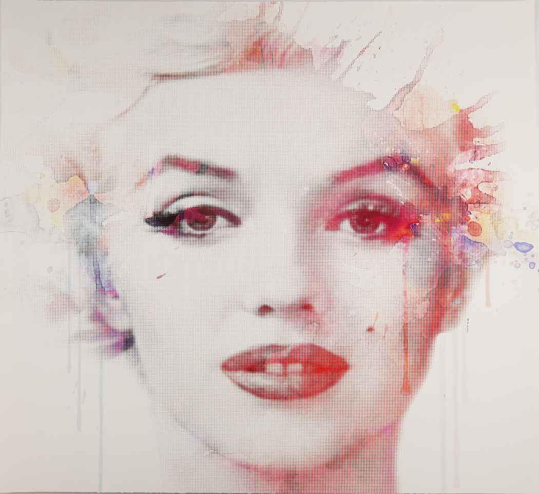 Marilyn Monroe Watercolour Enlarged