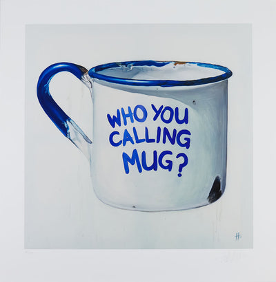 Defence of the Inanimate - Tin Mug Art Print by Antony 'H' Haylock - Art Republic