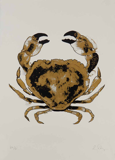 Crab Gold Art Print by Gavin Dobson - Art Republic