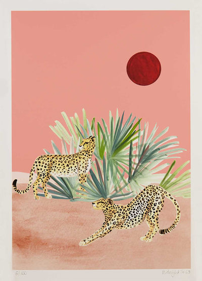 Lazy Afternoon Cheetah Art Print by Midnight to 6 - Art Republic