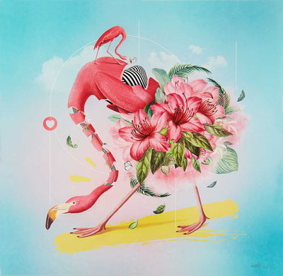 Flamingo Dreams Art Print by Emilie DeBlack - Art Republic