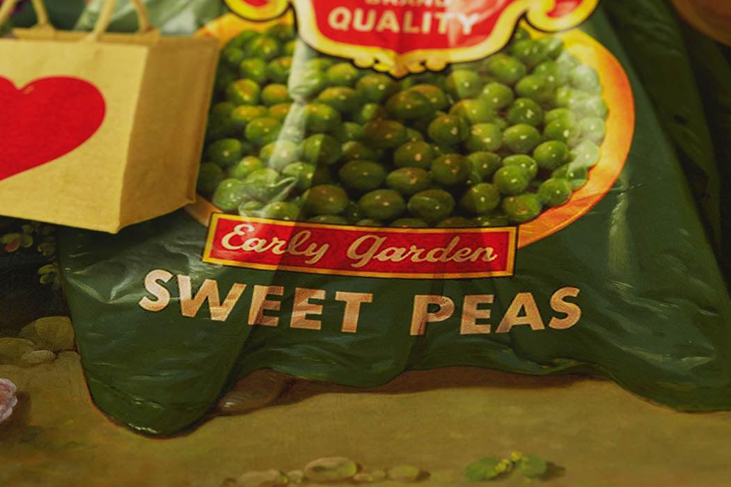 Sweet Peas Enlarged