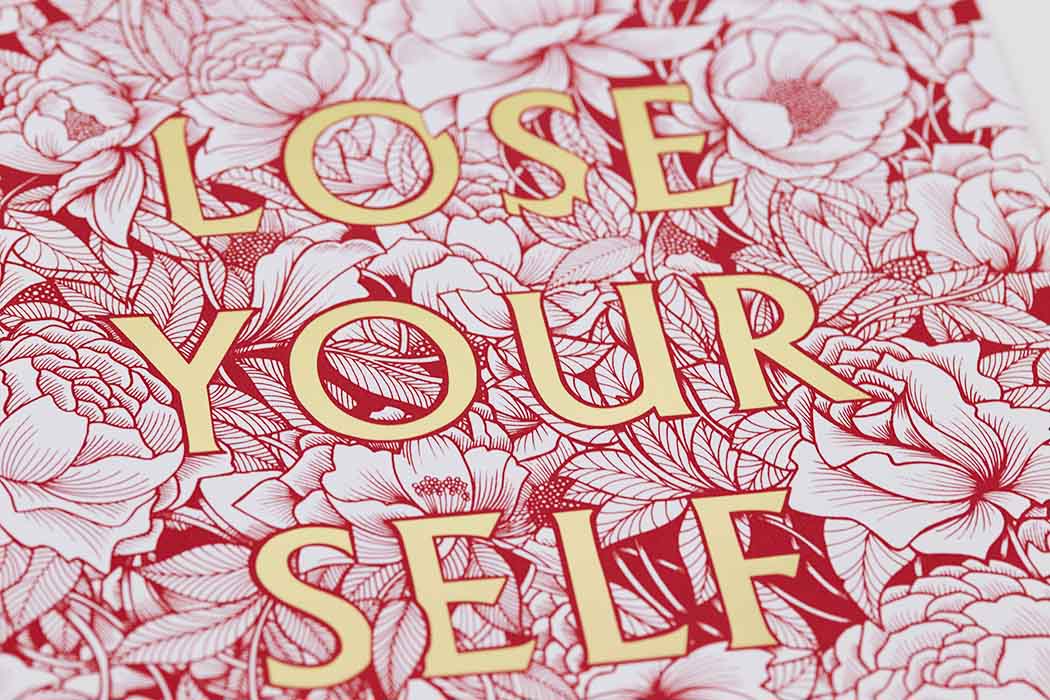 Lose Yourself - Red - Framed Enlarged