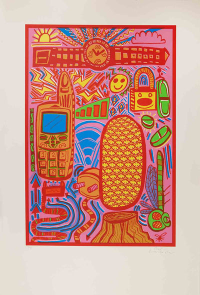Jackfruit, Cellphone, Wristwatch Art Print by Charlie Evaristo-Boyce - Art Republic
