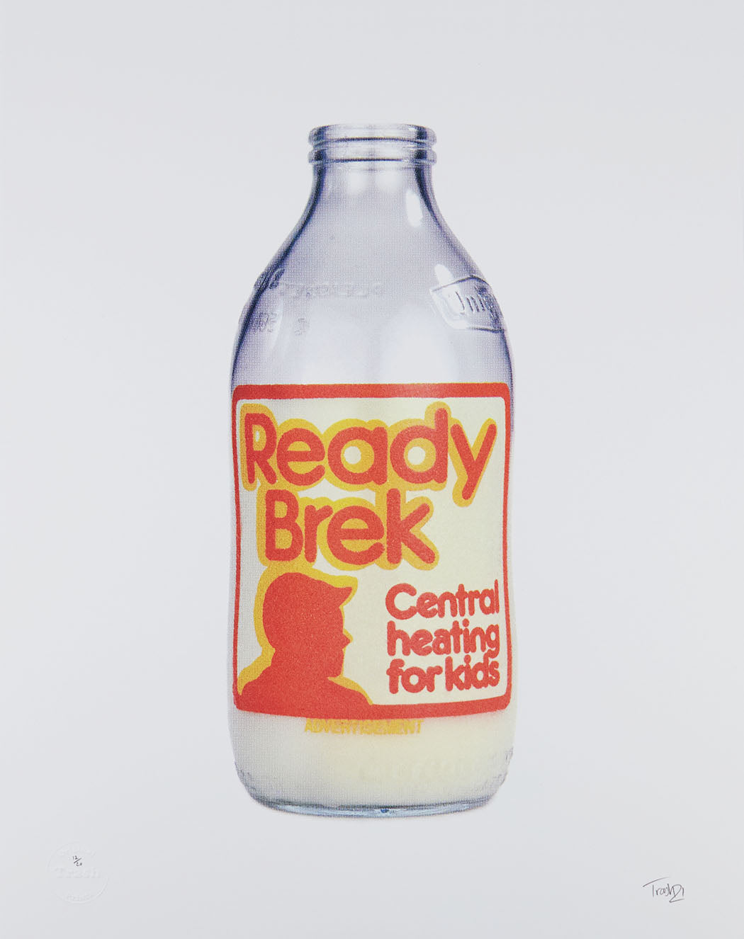Ready Brek Milk Bottle Enlarged