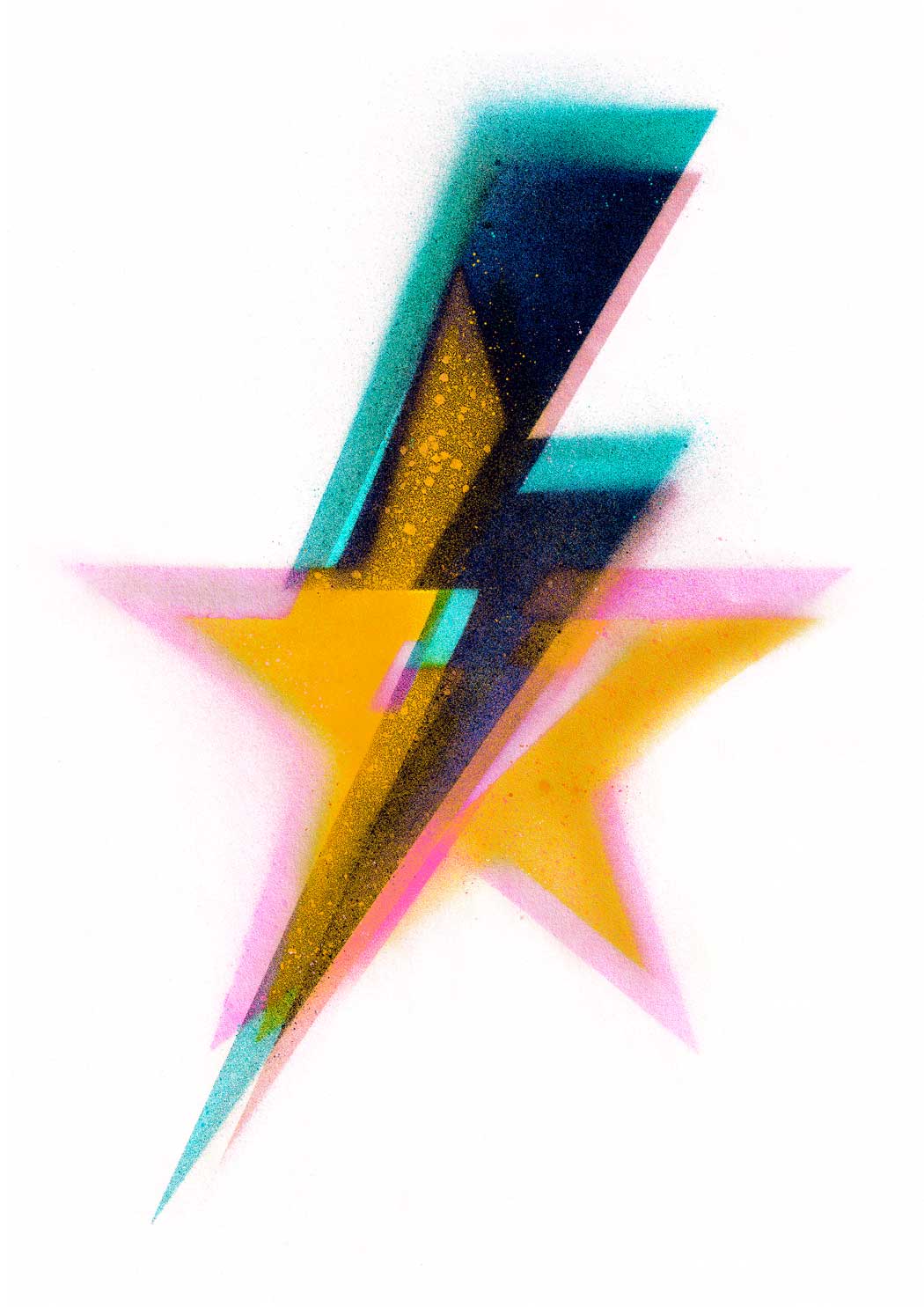 Starman, Sprayed Star Enlarged
