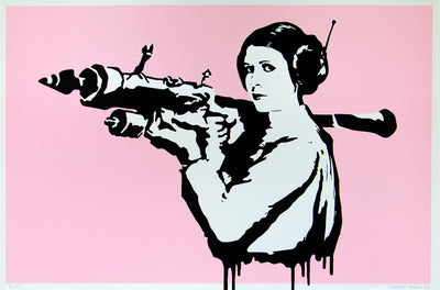 Princess Leia Bazooka (Pink) Art Print by Thirsty Bstrd - Art Republic