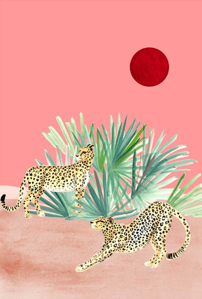 Lazy Afternoon Cheetah - A2 Art Print by Midnight to 6 - Art Republic