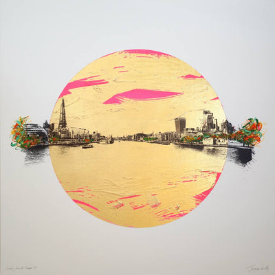 Looking Down the Thames Art Print by Jayson Lilley - Art Republic