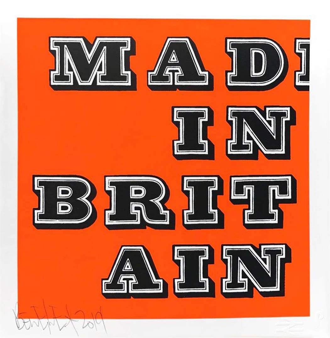Mad In Britain - Fluro Orange Enlarged