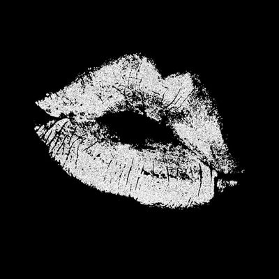 KISS Silver Glitter by Sara Pope - Art Republic