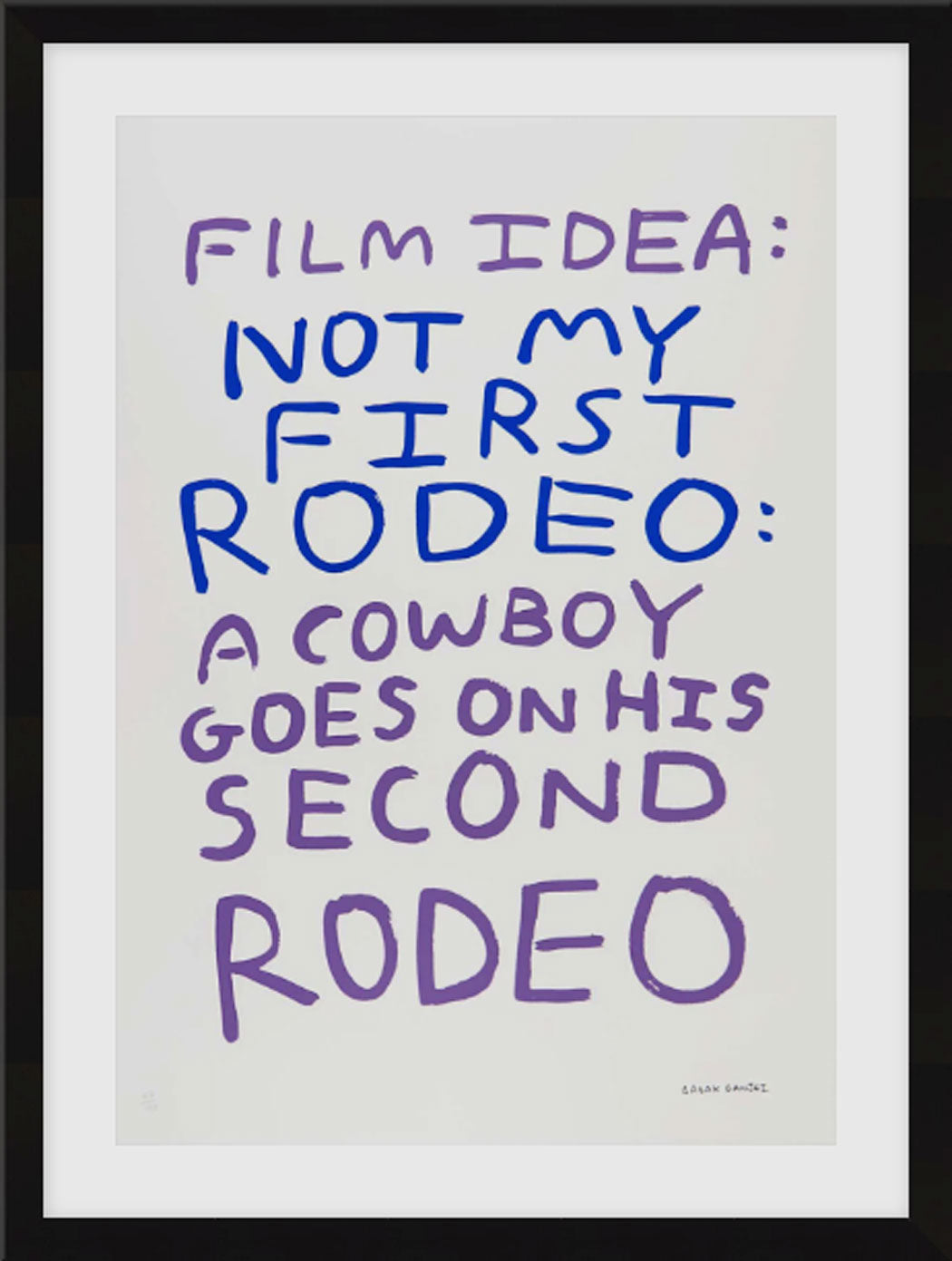 Not My First Rodeo (11th Edition) - Framed Enlarged