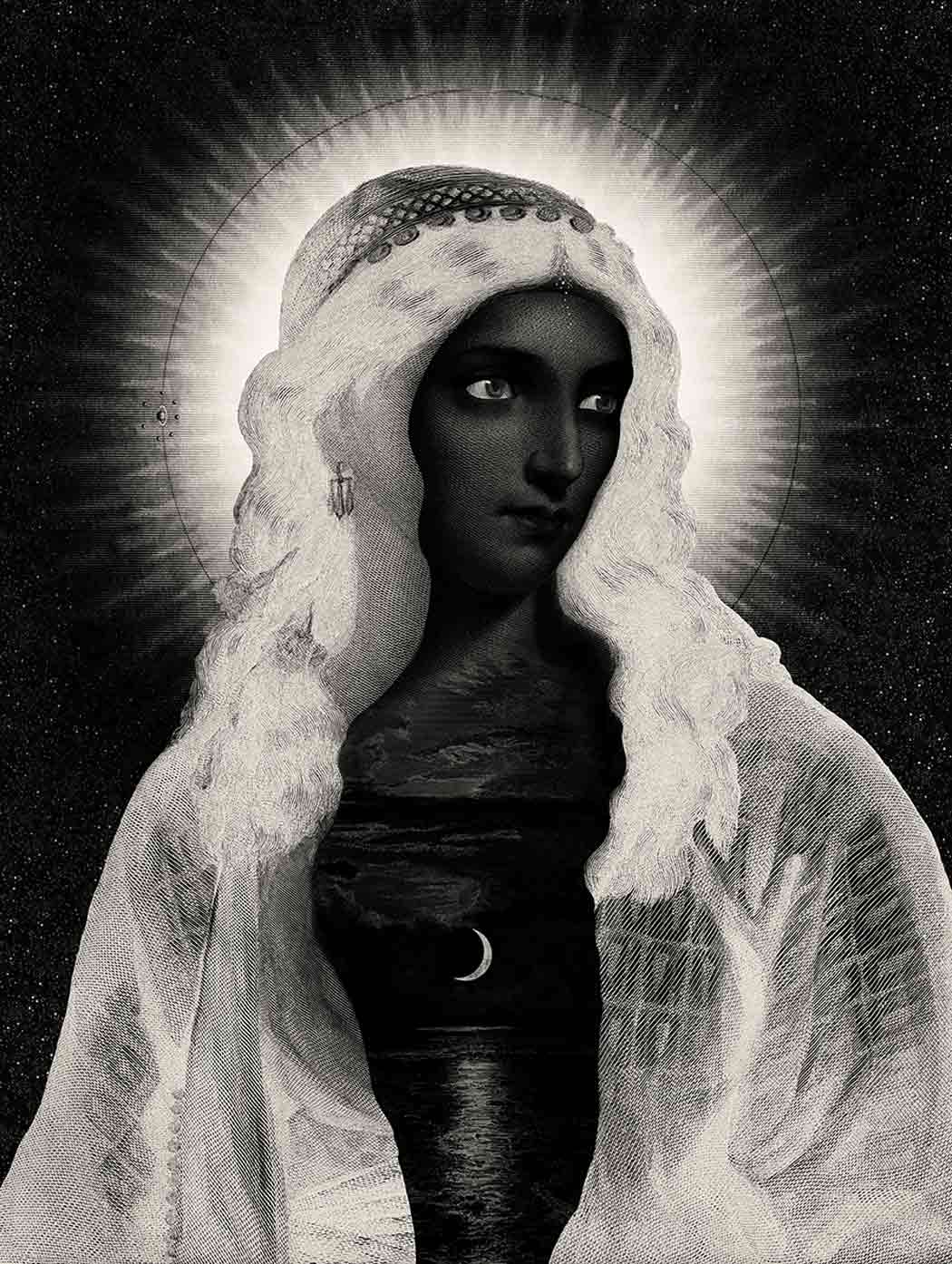 Our Lady of the Radiant Darkness Enlarged