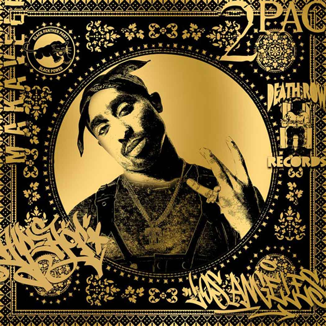 2Pac - Gold Enlarged