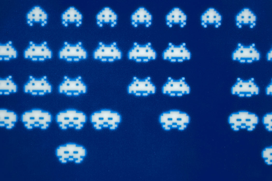 Space Invaders Enlarged