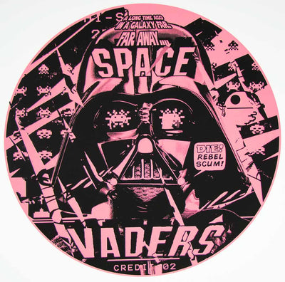 Space Vader - Pink by The Thomas Brothers - Art Republic