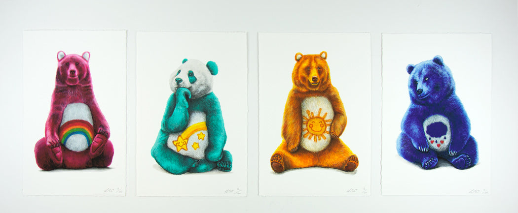 Care Bears - 4 Print Set Enlarged