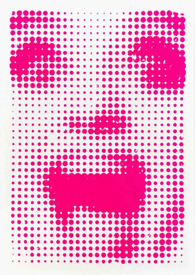 Made You Look - Neon Pink A4 by Heath Kane - Art Republic
