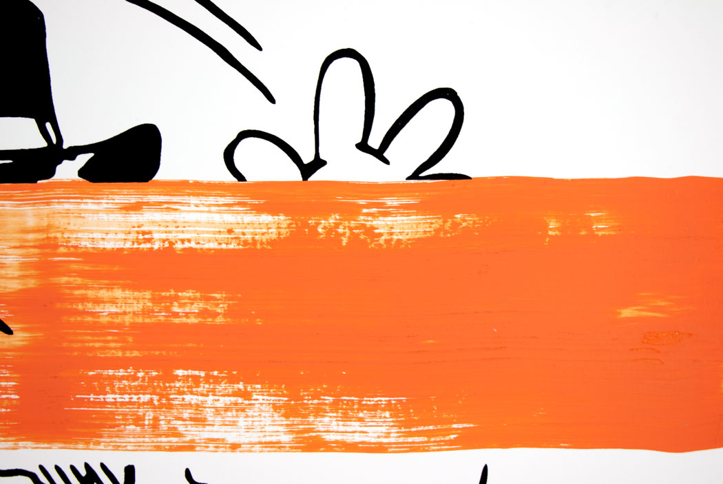 Mickey (Orange Stripe) Enlarged
