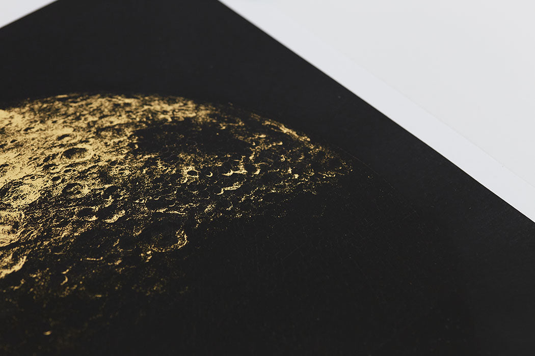 Dark Side of the Moon - Gold Leaf Enlarged