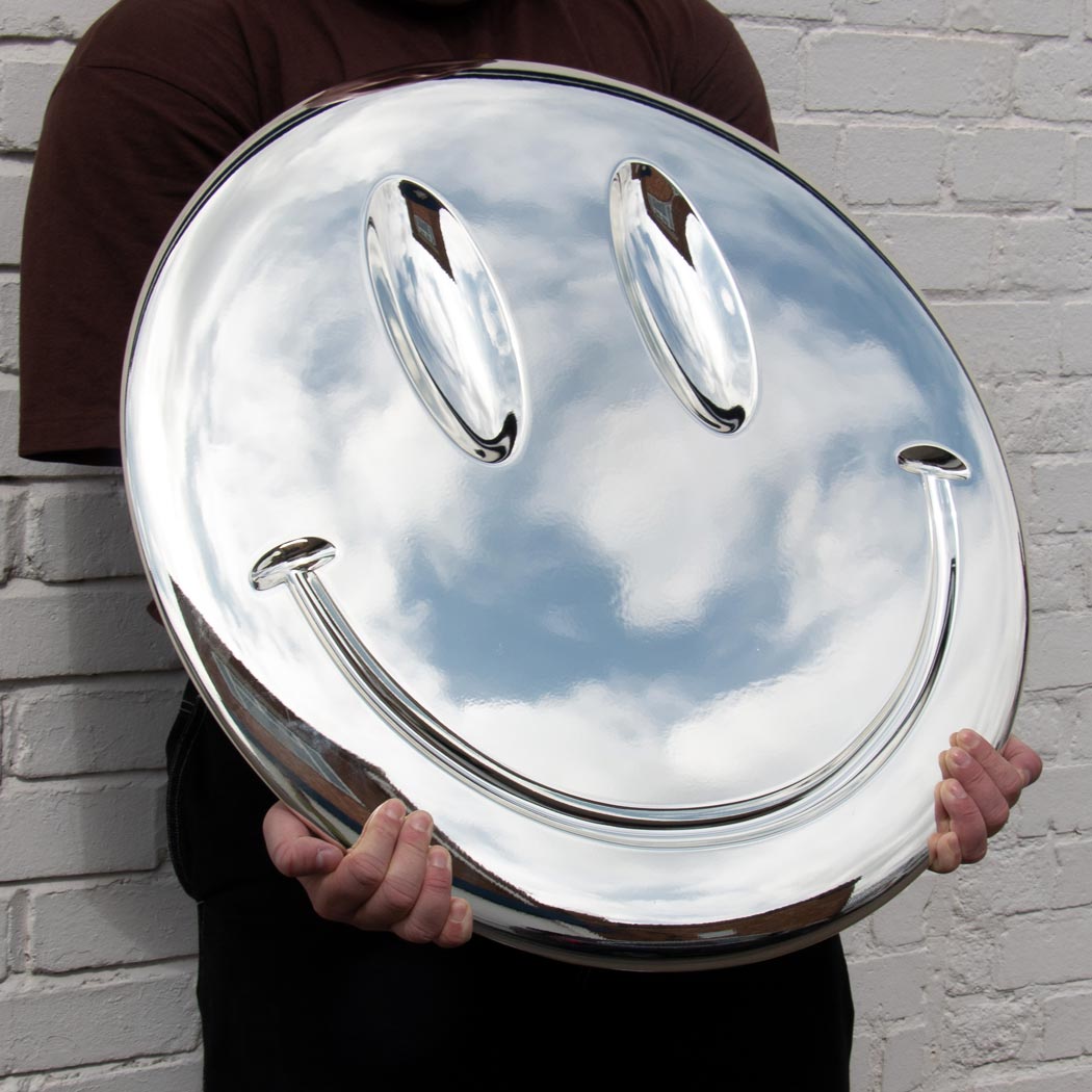 Chrome Smiley Enlarged