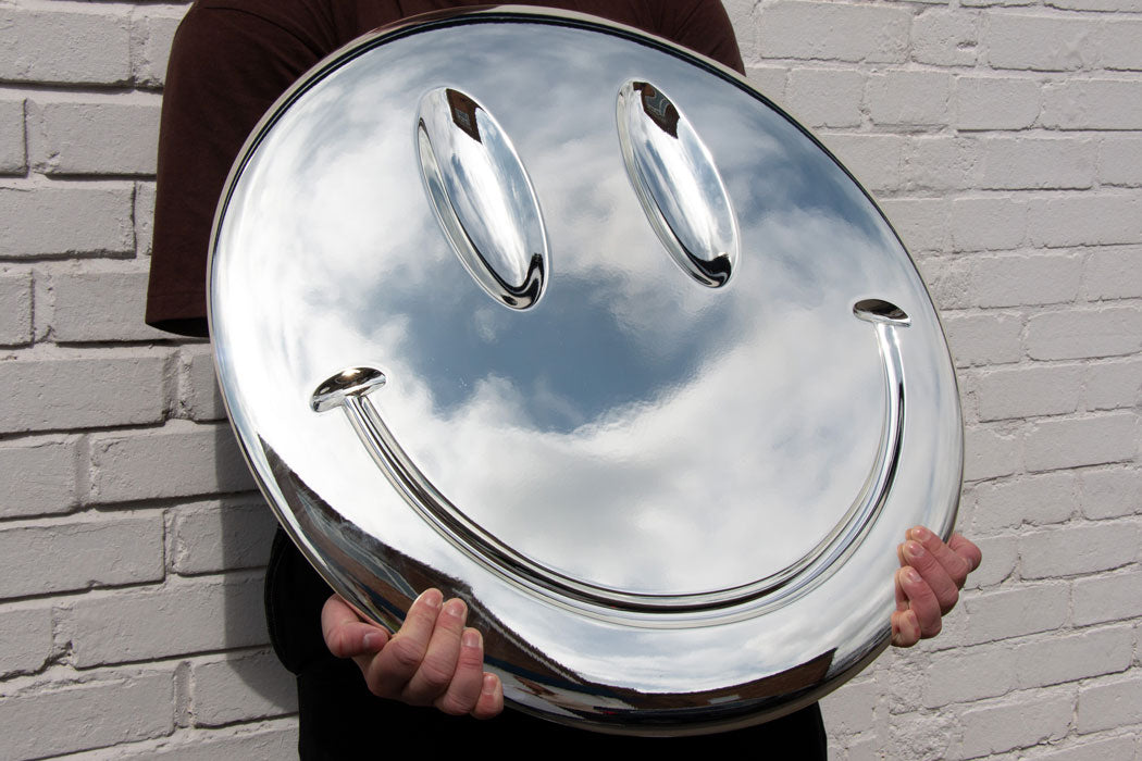 Chrome Smiley Enlarged