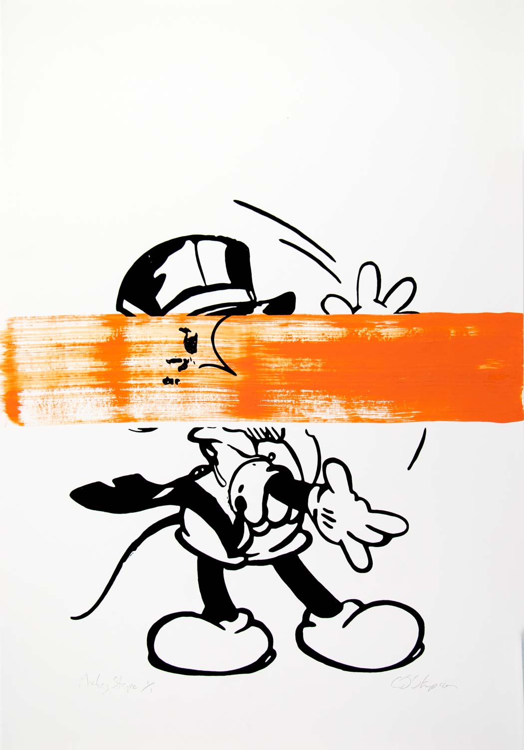 Mickey (Orange Stripe) Enlarged
