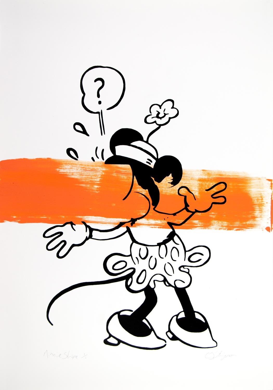Minnie (Orange Stripe) Enlarged
