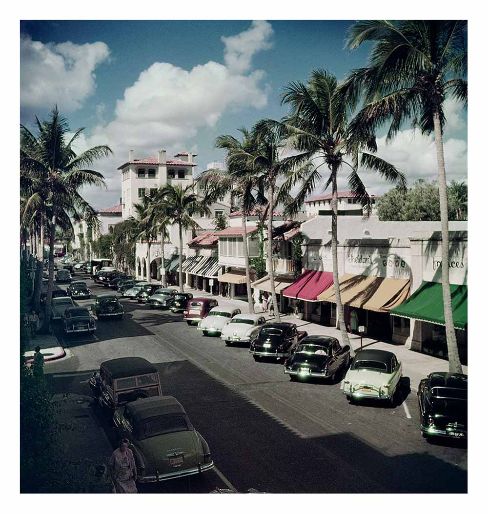 Palm Beach Street, C-type print Enlarged