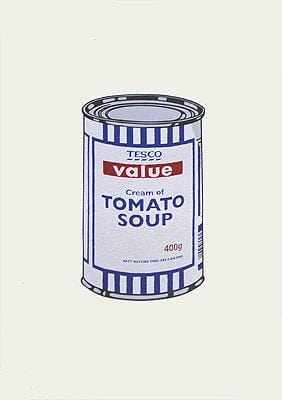 Tesco Soup Can (Silkscreen Signed Limited Edition of 50) Enlarged
