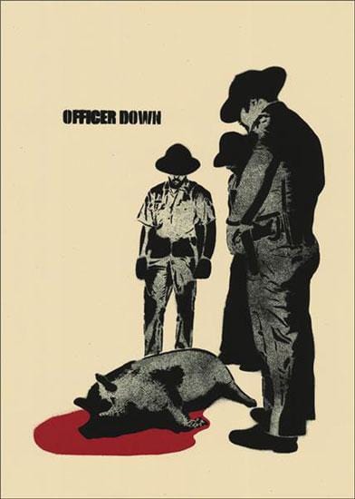 Officer Down (Silkscreen Signed Limited Edition of 500) Enlarged