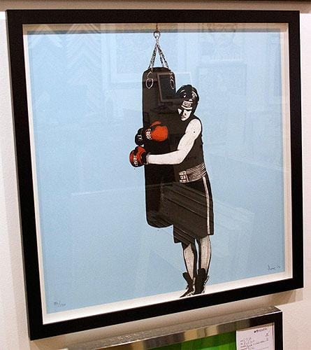 Framed Boxer (Silkscreen Signed Limited Edition of 150) Enlarged