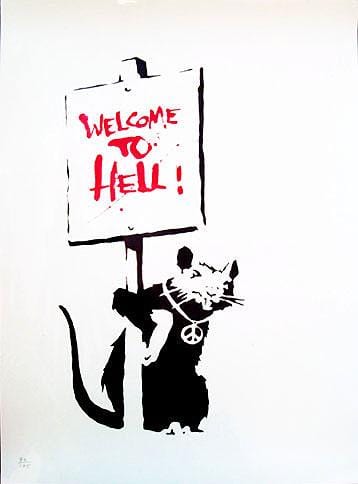 Welcome To Hell (Silkscreen Limited Edition of 175) Enlarged