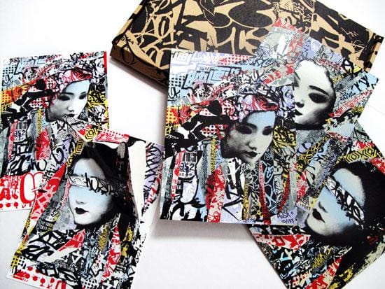 Un-Masked (Box set of 3 Limited Edition Prints and 2 Stickers) Enlarged