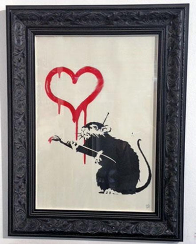 Framed 'Love Rat' (Silkscreen Limited Edition of 600)