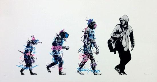Evolution - Hand Finished (Silkscreen with Hand Finishing Signed Limited Edition of 45) Enlarged