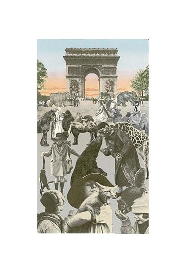 Paris - Women with their Pets Art Print by Peter Blake - Art Republic