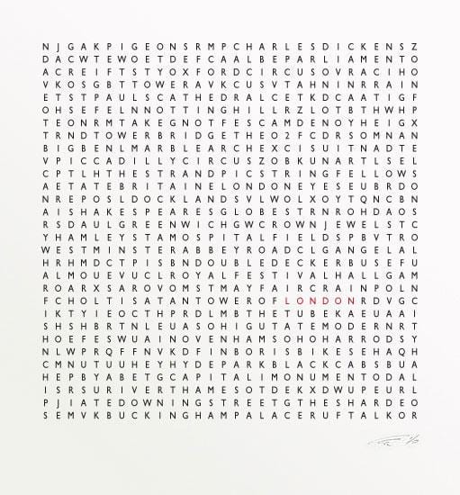 London Word Search Small Enlarged