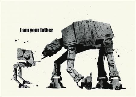 I am Your Father (Silkscreen Signed Limited Edition of 500) Enlarged