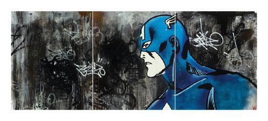 Avenger - New York City Triptych Large Enlarged
