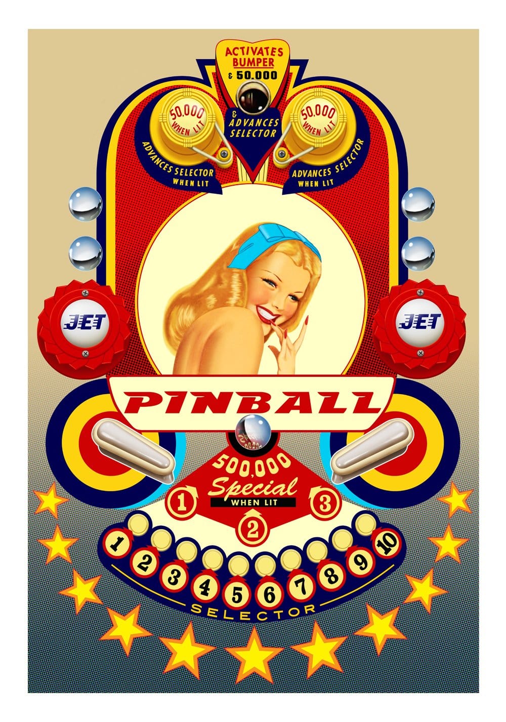 Pinball-O-Rama Enlarged