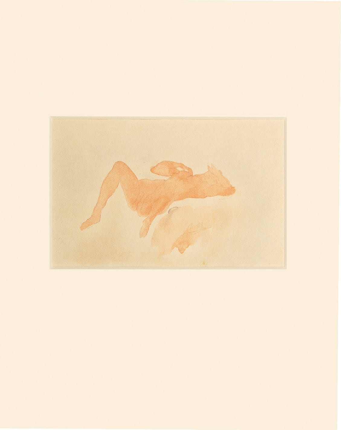 Woman Lying on Her Back (from Douze Aquarelles Portfolio), 1920 Enlarged