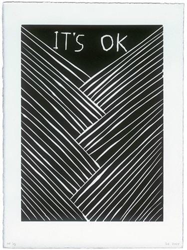 It's OK (Linocut), 2015 Enlarged