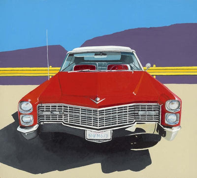 Red Cadillac Art Print by Horace Panter - Art Republic