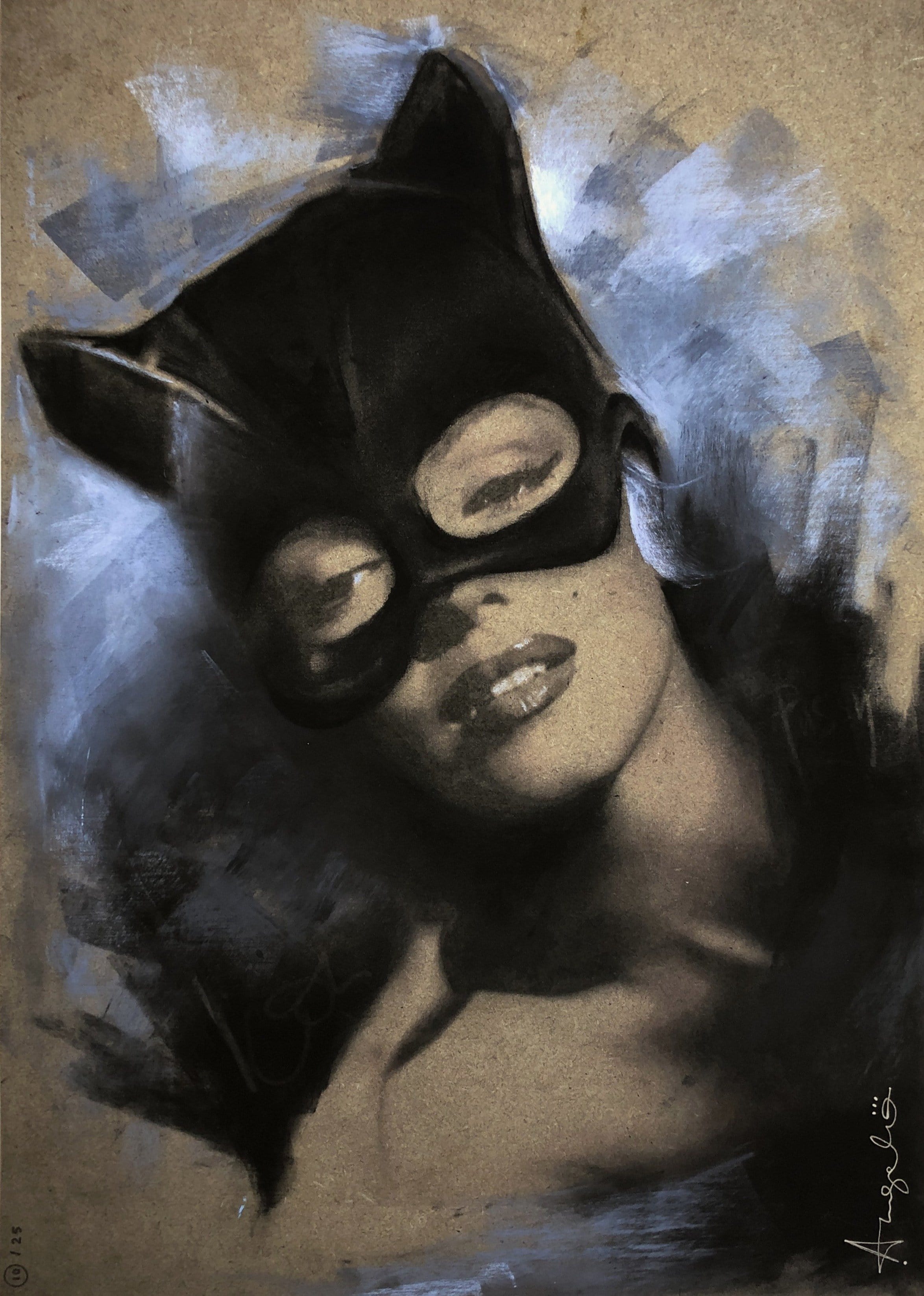 Marilyn Monroe Catwoman Enlarged