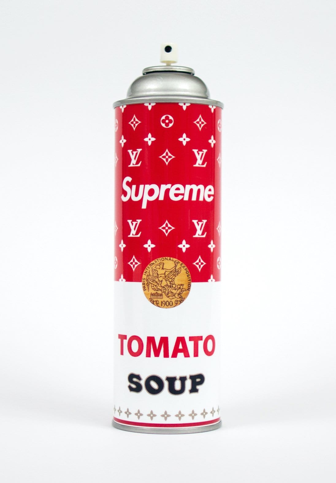 Supreme Louis Vuitton Soup Spray Paint Can Sculpture Enlarged